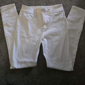 KanCan Women's High Rise Jeans - White